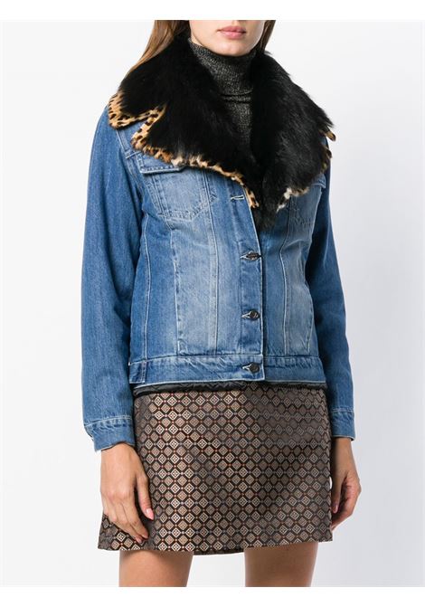 Denim Jacket With Fur Collar SIMONETTA RAVIZZA | JTEA3DG01